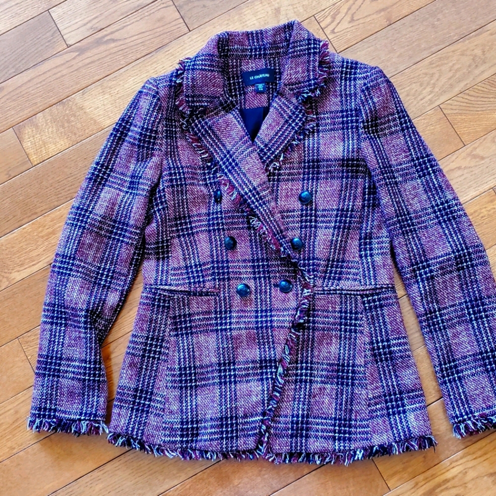 La Chateau Plaid Blazer